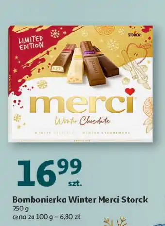 Auchan Bombonierka winter chocolate storck merci oferta