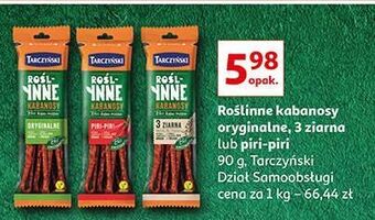 Auchan Kabanosy piri-piri tarczyński roślinne oferta