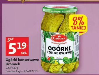 Auchan Ogórki konserwowe urbanek oferta