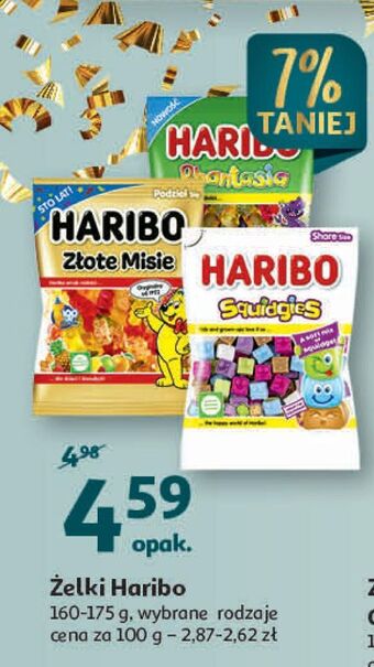 Auchan Żelki haribo złote misie oferta