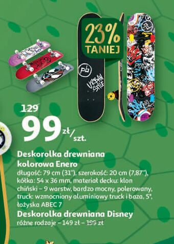 Auchan Deskorolka drewniana disney oferta
