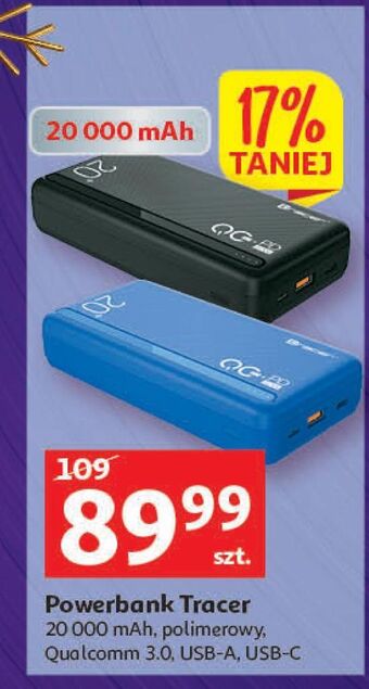 Auchan Powerbank 20000 mah tracer oferta