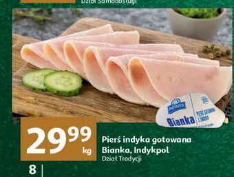 Auchan Pierś z indyka gotowana bianka indykpol oferta