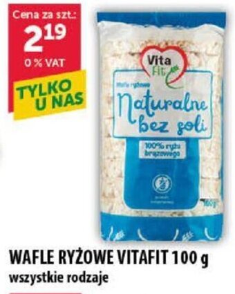 Eurocash VitaFit Wafle Ryżowe 100g wszystkie rodzaje oferta