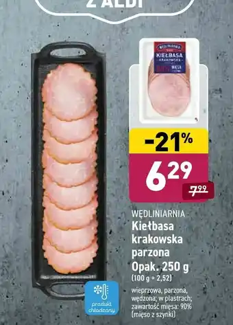 ALDI Kiełbasa krakowska parzona oferta