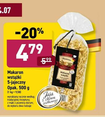 ALDI Makaron wstążki 5-jajeczny oferta