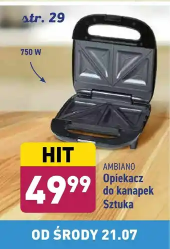 ALDI Opiekacz do kanapek oferta