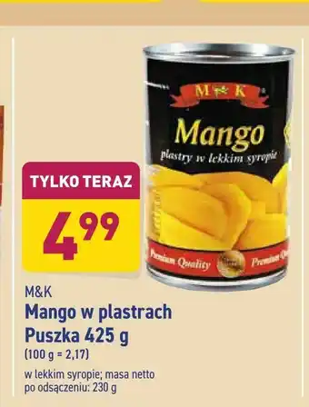 ALDI Mango w plastrach oferta