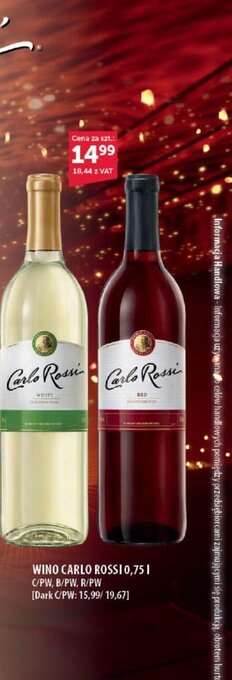 Eurocash Carlo Rossi Wino 0,75l oferta