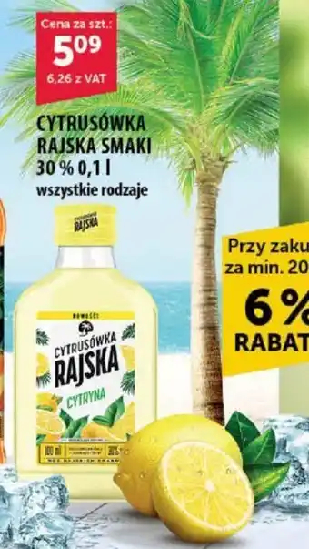 Eurocash Rajska cytrynówka 30% 0,1l wszystkie smaki oferta