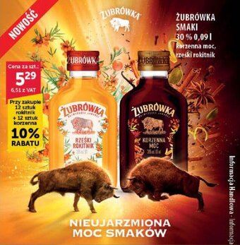 Żubrówka smaki 30% 0,09l