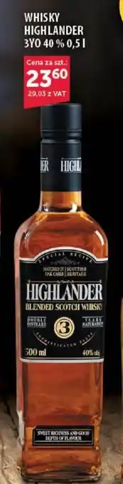 Eurocash Highlander Whisky 3yo 40% 0,5l oferta