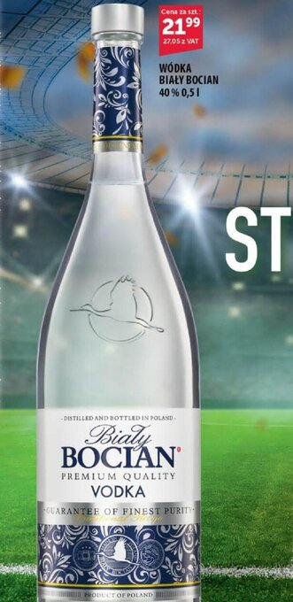 Eurocash Bocian biały wódka 40% 0,5l oferta