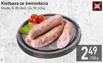 Stokrotka Market Madej&Wróbel Kiełbasa ze świniobicia 100g oferta