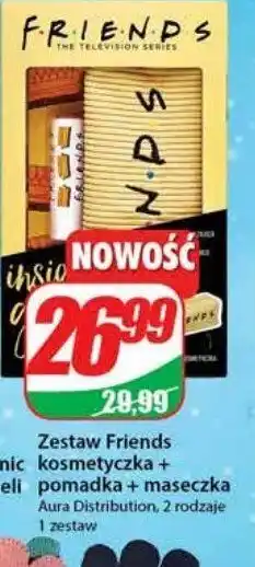 Dino Zestaw w pudełku: kosmetyczka + pomadka + maseczka oferta