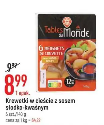 E.Leclerc Krewetki w cieście z sosem słodko-kwaśnym 140g oferta