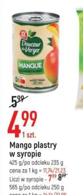 E.Leclerc Mango plastry w syropie 425g oferta