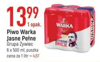 E.Leclerc Piwo Warka Jasne Pełne 6x500ml oferta