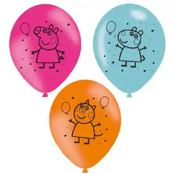 Auchan Amscan - balony lateksowe peppa pig 6 szt oferta