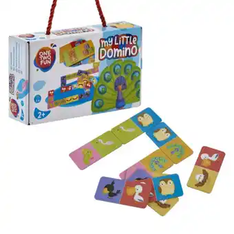 Auchan One two fun - drewniane domino z obrazkami oferta