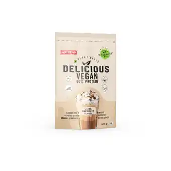 Auchan Nutrend - odżywka wegańska delicious vegan protein latte macchiato oferta