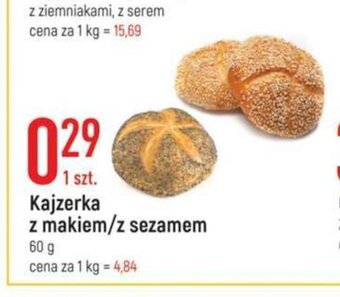 E.Leclerc Kajzerka z makiem/ sezamem 60g oferta