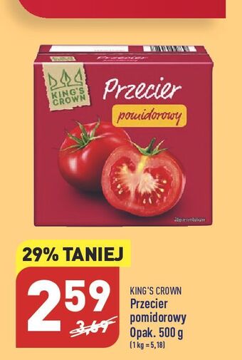 ALDI Przecier pomidorowy king's crown (aldi) oferta