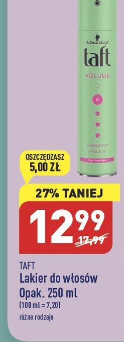 ALDI Lakier do włosów ultra strong taft volume oferta