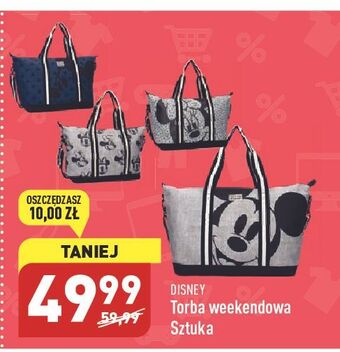 ALDI Torba weekendowa disney 36 x 55 18 cm poj. 35 l oferta