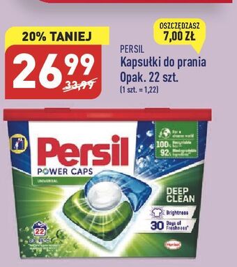 ALDI Kapsułki do prania deep clean universal persil power caps oferta