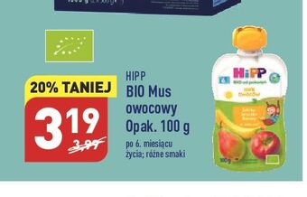 ALDI Mus owocowy jabłka-gruszki-banany hipp hippis oferta