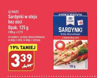 ALDI Sardynki z chilli almare seafood oferta
