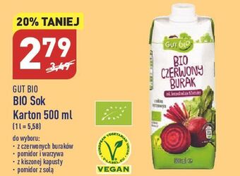 ALDI Sok pomidorowo-warzywny gut bio oferta