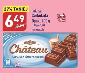 ALDI Czekolada alpejska śmietankowa chateau oferta