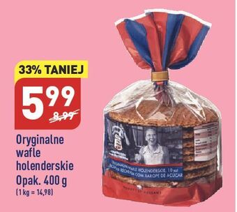 ALDI Wafle holenderskie oryginalne przekładane karmelem oferta