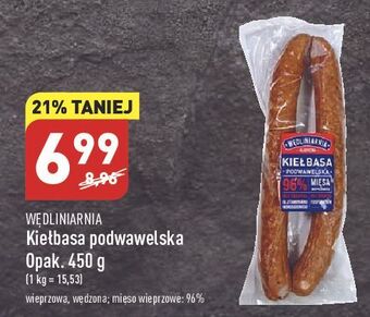 ALDI Kiełbasa podwawelska wędliniarnia classic oferta