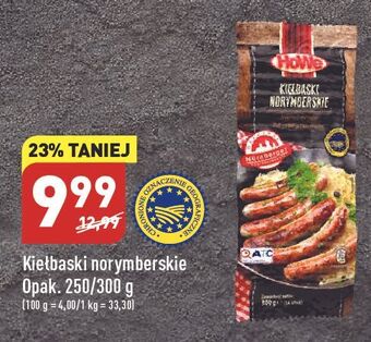 ALDI Kiełbaski norymberskie klasyczne howe oferta