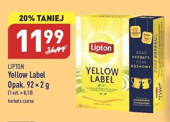 ALDI Herbata lipton yellow label tea oferta