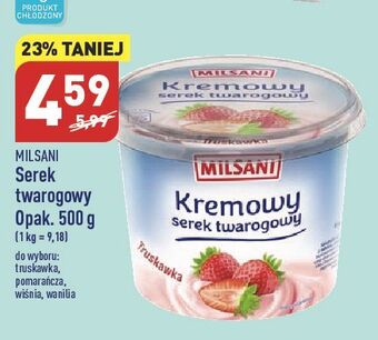 ALDI Serek twarogowy kremowy pomarańcza milsani oferta
