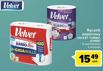 Carrefour Market Ręcznik papierowy velvet turbo oferta