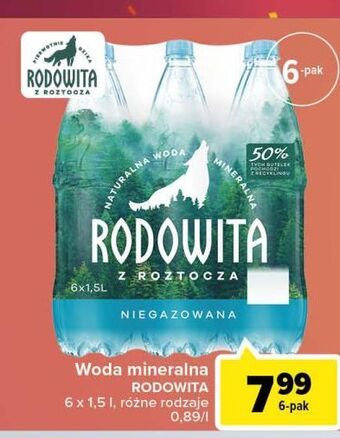 Woda niegazowana rodowita z roztocza