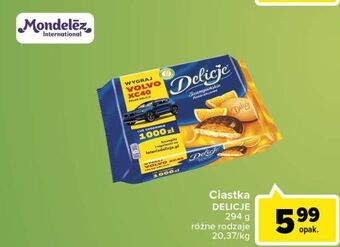 Carrefour Market Ciastka z galaretką pomarańczową delicje szampańskie oferta