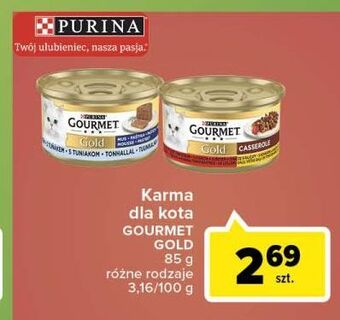 Carrefour Market Karma dla kota z tuńczykiem purina gourmet gold oferta