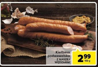 Carrefour Market Kiełbasa podwawelska nasza wędzarnia carrefour oferta