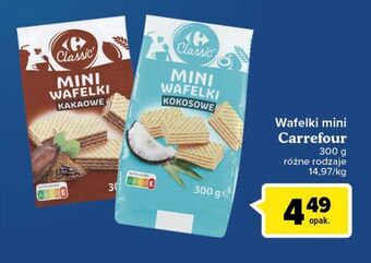 Carrefour Market Mini wafelki kokosowe carrefour classic oferta