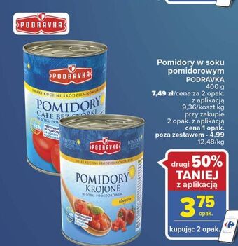 Carrefour Market Pomidory krojone podravka oferta