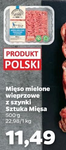 Netto Mięso mielone wieprzowe z szynki sztuka mięsa netto oferta