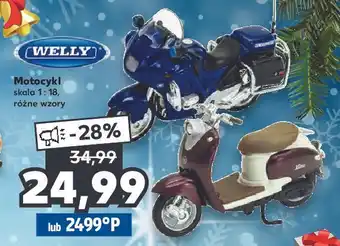 Kaufland Motocykl skala 1:18 welly oferta