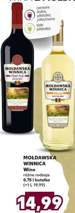 Kaufland Wino mołdawska winnica muscat oferta