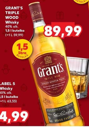 Kaufland Whisky grant's triple wood oferta